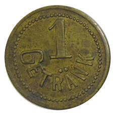 Жетон пивной на 1 напиток «Rheinishe Kunstseide А.G.Krefeld» Германия