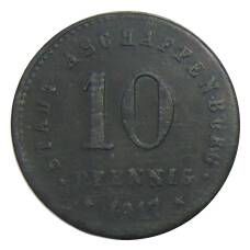 Монета 10 пфеннигов 1917 года Германия — Нотгельд Ашхаффенбург (реверс)