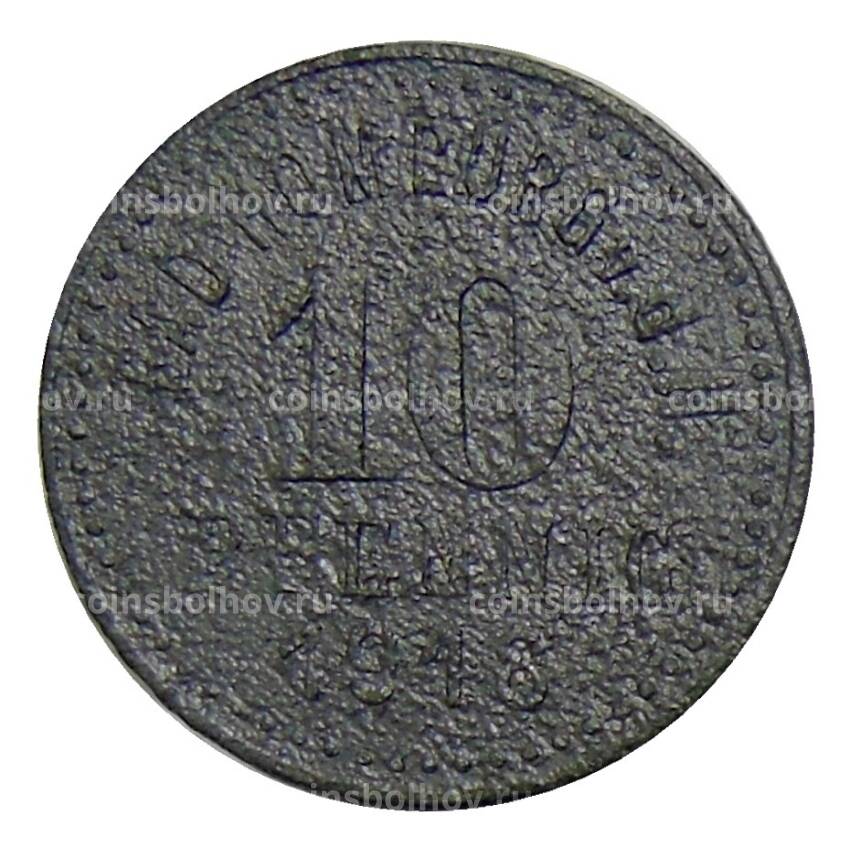 Монета 10 пфеннигов 1918 года Германия — Нотгельд Хомбург (вид 2)