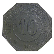 Монета 10 пфеннигов 1917 года Германия — Нотгельд Нойстад (реверс)