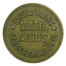 Жетон Ресторан «MATH NOBIS SCHELSEN ам DUVEL» Германия