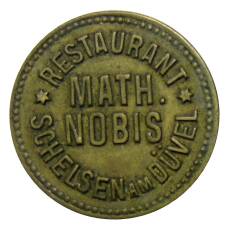 Жетон Ресторан «MATH NOBIS SCHELSEN ам DUVEL» Германия