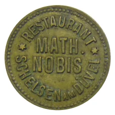 Жетон Ресторан «MATH NOBIS SCHELSEN ам DUVEL» Германия