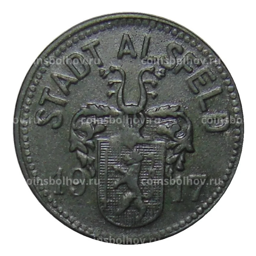 Монета 10 пфеннигов 1917 года Германия — Нотгельд Альсфильд
