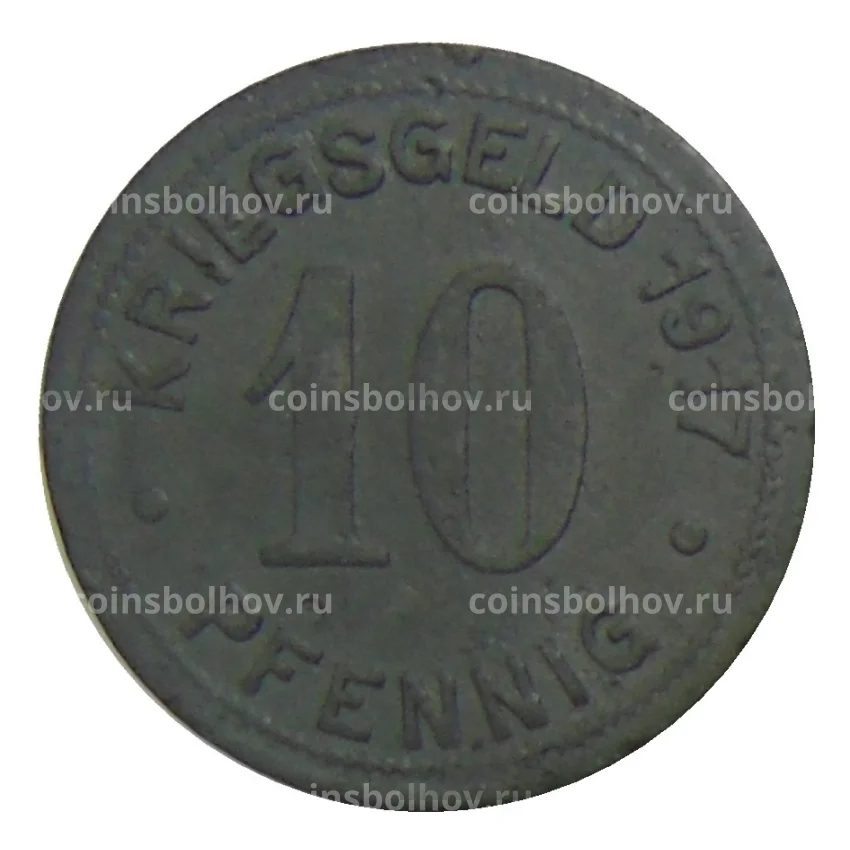 Монета 10 пфеннигов 1917 года Германия — Нотгельд Боттроп (вид 2)