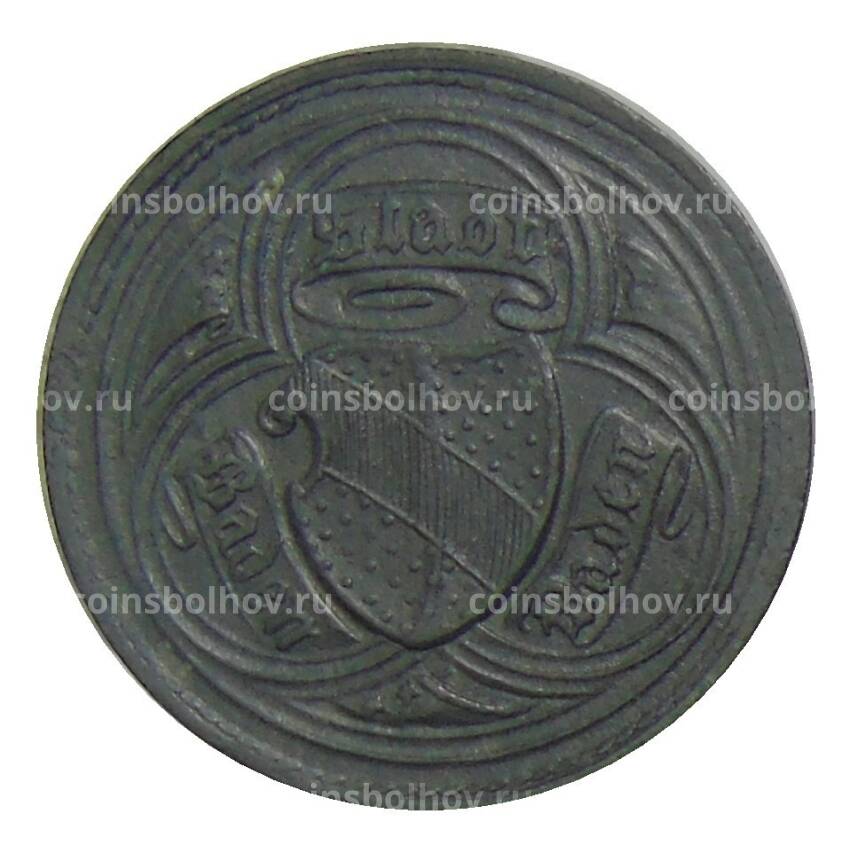 Монета 10 пфеннигов 1919 года Германия — Нотгельд Баден-Юаден