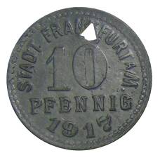 Монета 10 пфеннигов 1917 года Германия — Нотгельд Франкфурт на Майне (аверс)
