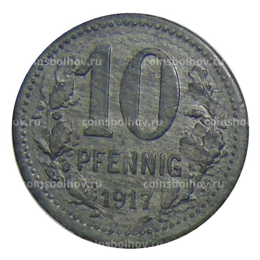 Монета 10 пфеннигов 1917 года Германия — Нотгельд Изерлон (вид 2)