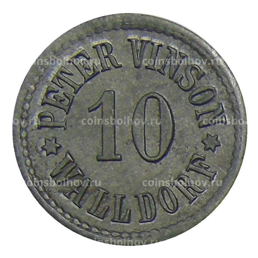 Монета 10 пфеннигов Германия — Нотгельд Валсдорф (Питер Вилсон)