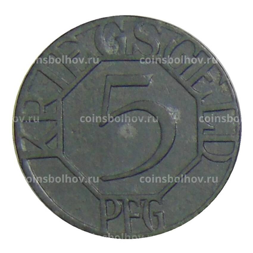 Монета 5 пфеннигов 1917 года Германия — Нотгельд Дортмунд (вид 2)
