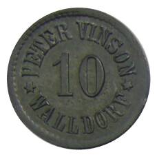 Монета 10 пфеннигов 1917 года Германия — Нотгельд Валлдорф (Питер Вилсон) (аверс)