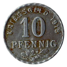 Монета 10 пфеннигов 1918 года Германия — Нотгельд (Хаттинген) (аверс)