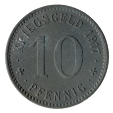 Монета 10 пфеннигов 1917 года Германия — Нотгельд (Менден) (аверс)