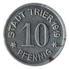Монета 10 пфеннигов 1919 года Германия — Нотгельд (Трир) (аверс)