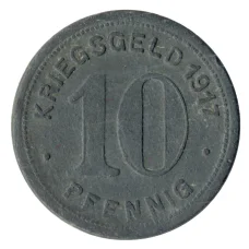 Монета 10 пфеннигов 1917 года Германия — Нотгельд (Эльберфельд) (аверс)
