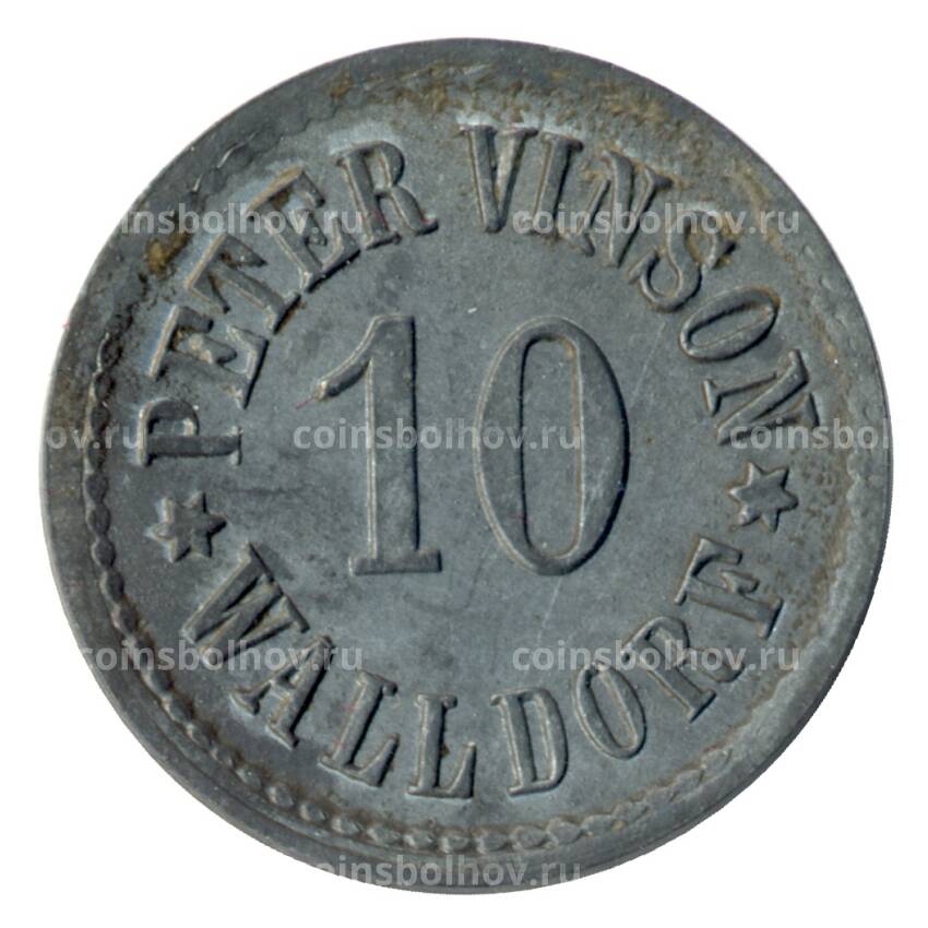 Монета 10 пфеннигов Германия — Нотгельд (Вальдорф)
