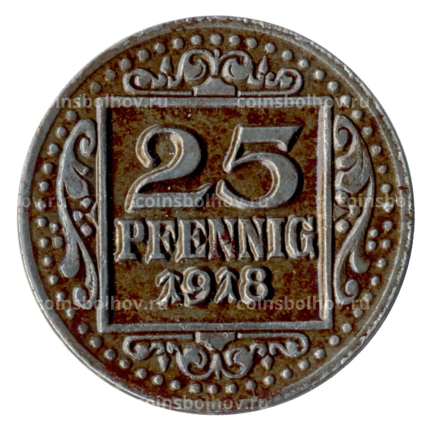 Монета 25 пфеннигов 1918 года Германия — Нотгельд (Мюнстер)