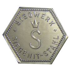 Жетон игровой компания  «SIEGENIT-STAHL» (вид 2)