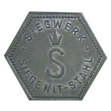 Жетон игровой компания  «SIEGENIT-STAHL» (вид 2)