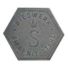Жетон игровой компания  «SIEGENIT-STAHL» (вид 2)
