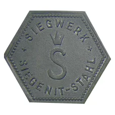 Жетон игровой компания  «SIEGENIT-STAHL» (вид 2)
