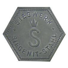 Жетон игровой компания  «SIEGENIT-STAHL» (вид 2)