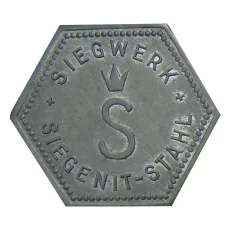 Жетон игровой компания  «SIEGENIT-STAHL» (вид 2)