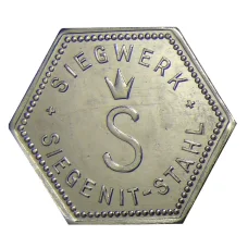 Жетон игровой компания  «SIEGENIT-STAHL» (вид 2)