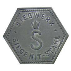 Жетон игровой компания  «SIEGENIT-STAHL» (вид 2)