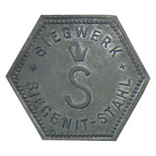 Жетон игровой компания  «SIEGENIT-STAHL» (вид 2)