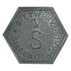 Жетон игровой компания  «SIEGENIT-STAHL» (вид 2)