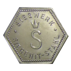 Жетон игровой компания  «SIEGENIT-STAHL» (вид 2)