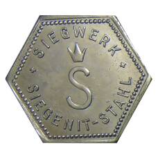 Жетон игровой компания  «SIEGENIT-STAHL» (вид 2)