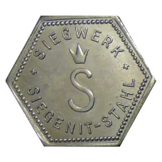 Жетон игровой компания  «SIEGENIT-STAHL» (вид 2)