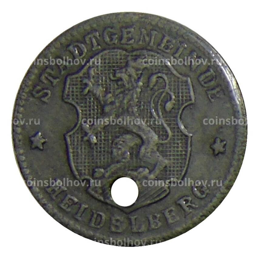 Монета 10  пфеннигов Германия Нотгельд — Гейдельберг