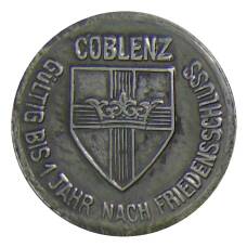 Монета 10  пфеннигов 1918 года Германия Нотгельд — Кобленц (аверс)