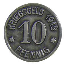 Монета 10  пфеннигов 1918 года Германия Нотгельд — Кобленц (реверс)