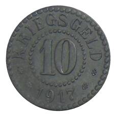 Монета 10  пфеннигов 1917 года Германия Нотгельд — Франкфурт на Одере (реверс)
