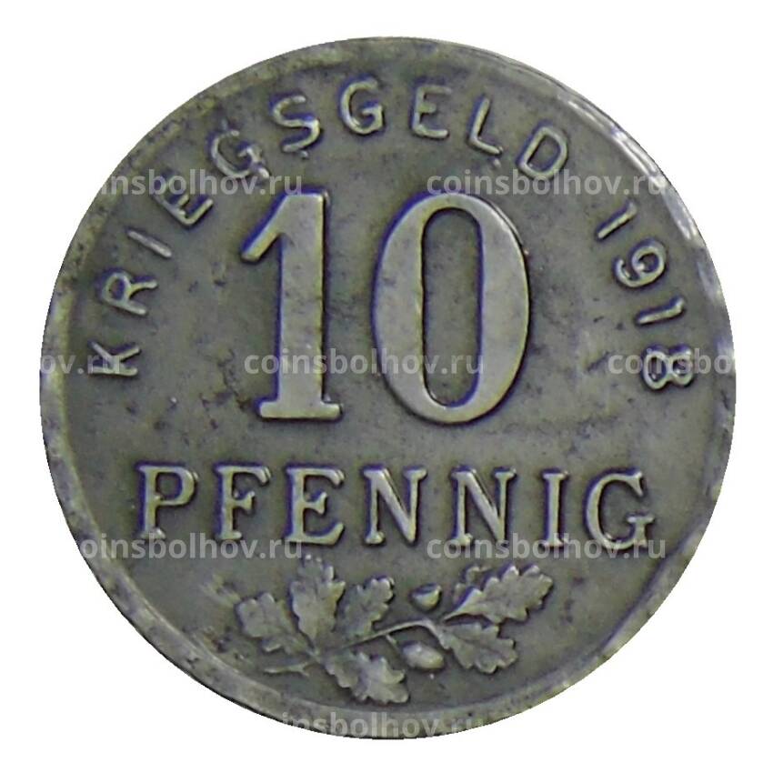 Монета 10  пфеннигов 1918 года Германия Нотгельд — Хаттинген