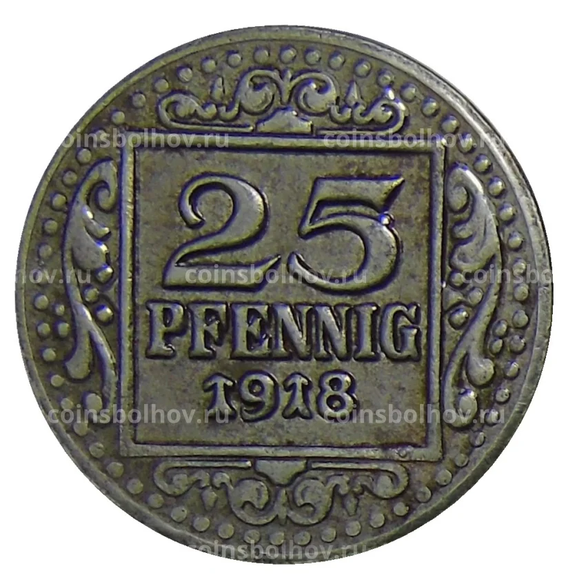 Монета 25  пфеннигов 1918 года Германия Нотгельд — Мюнстер