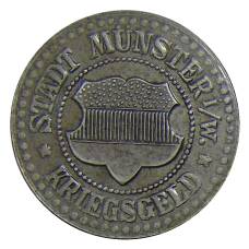 Монета 25  пфеннигов 1918 года Германия Нотгельд — Мюнстер (реверс)