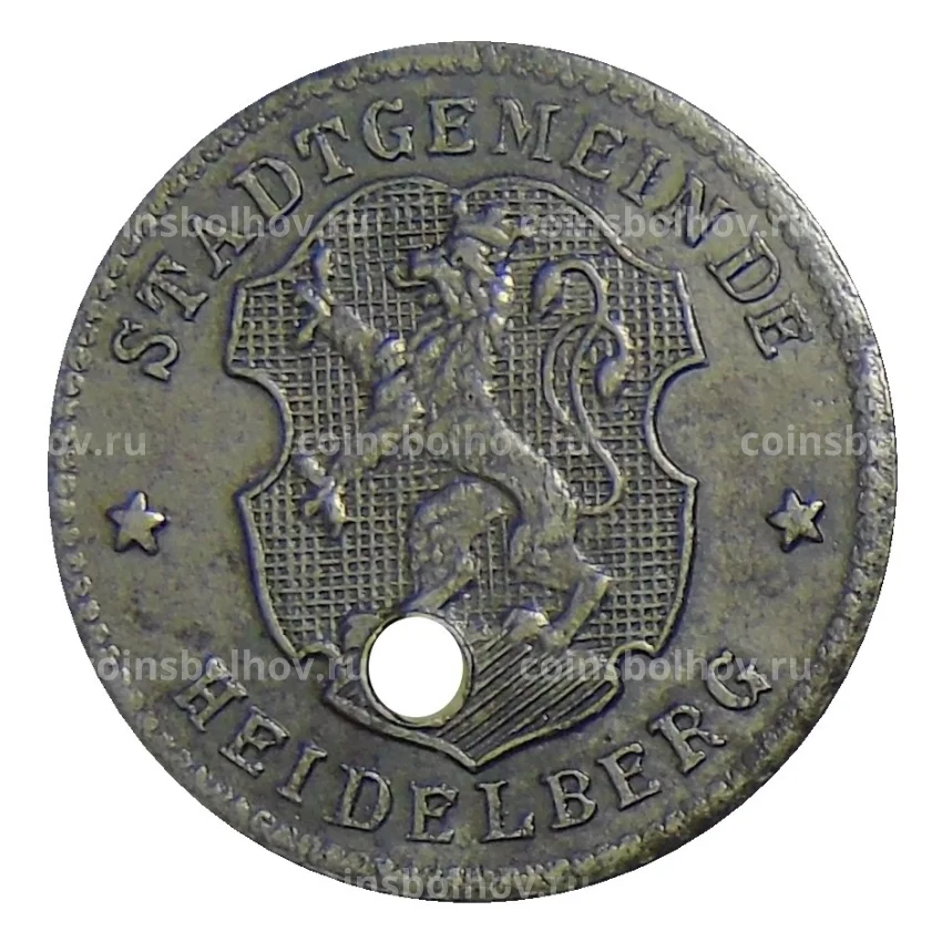 Монета 10  пфеннигов Германия Нотгельд — Гельдеберг