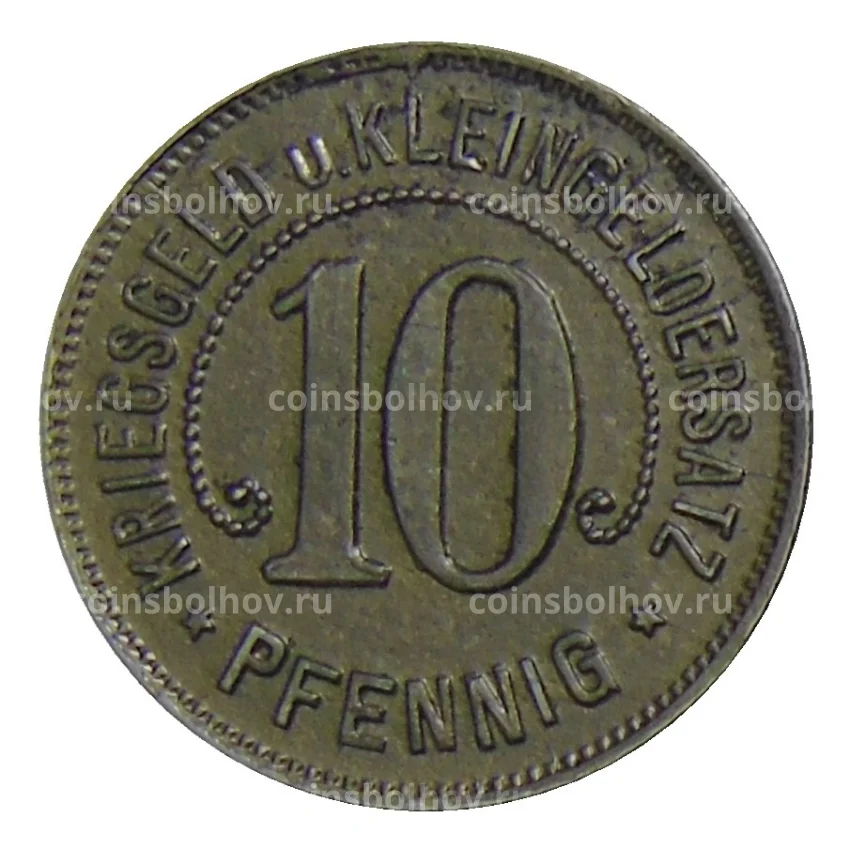 Монета 10  пфеннигов 1918 года Германия Нотгельд — Нюртинген (вид 2)