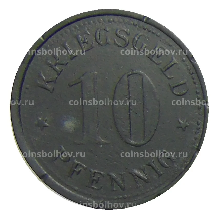 Монета 10 пфеннигов Германия — Нотгельд Верден