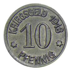 Монета 10 пфеннигов 1918 года Германия — Нотгельд Кобленц (реверс)