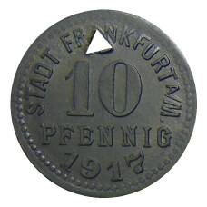 Монета 10 пфеннигов 1917 года Германия — Нотгельд Франкыурт на Майне (аверс)