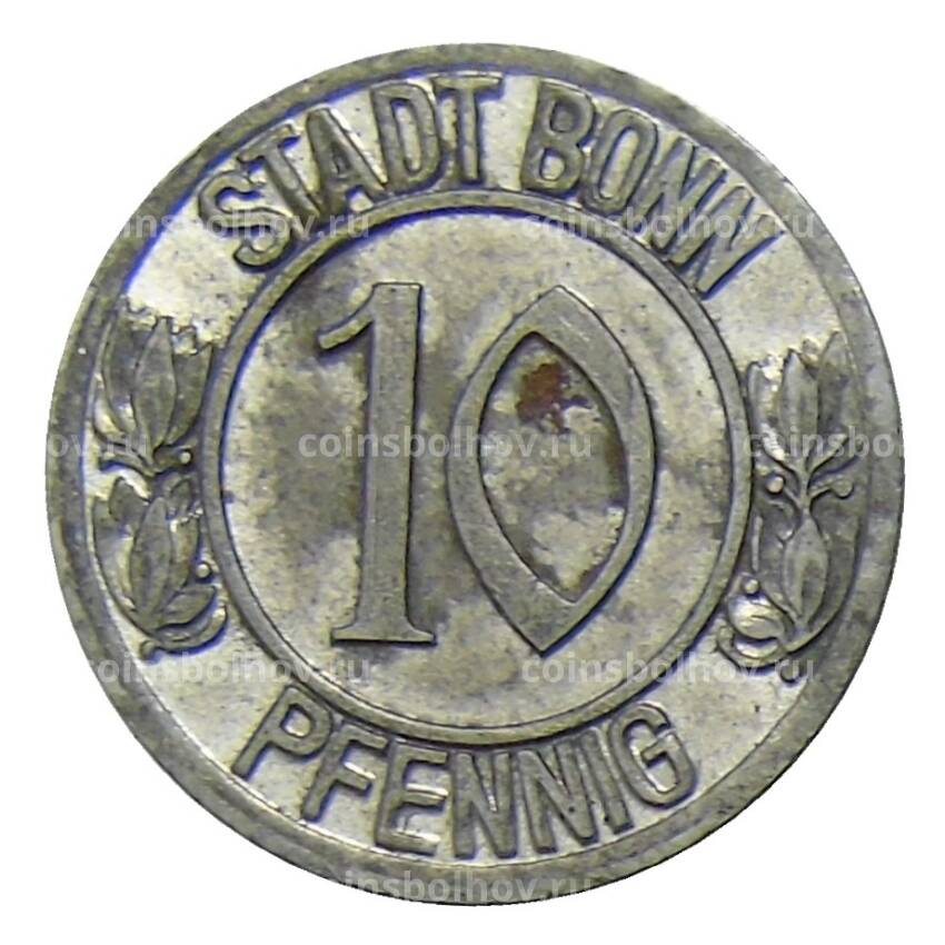 Монета 10 пфеннигов 1920 года Германия — Нотгельд Бонн