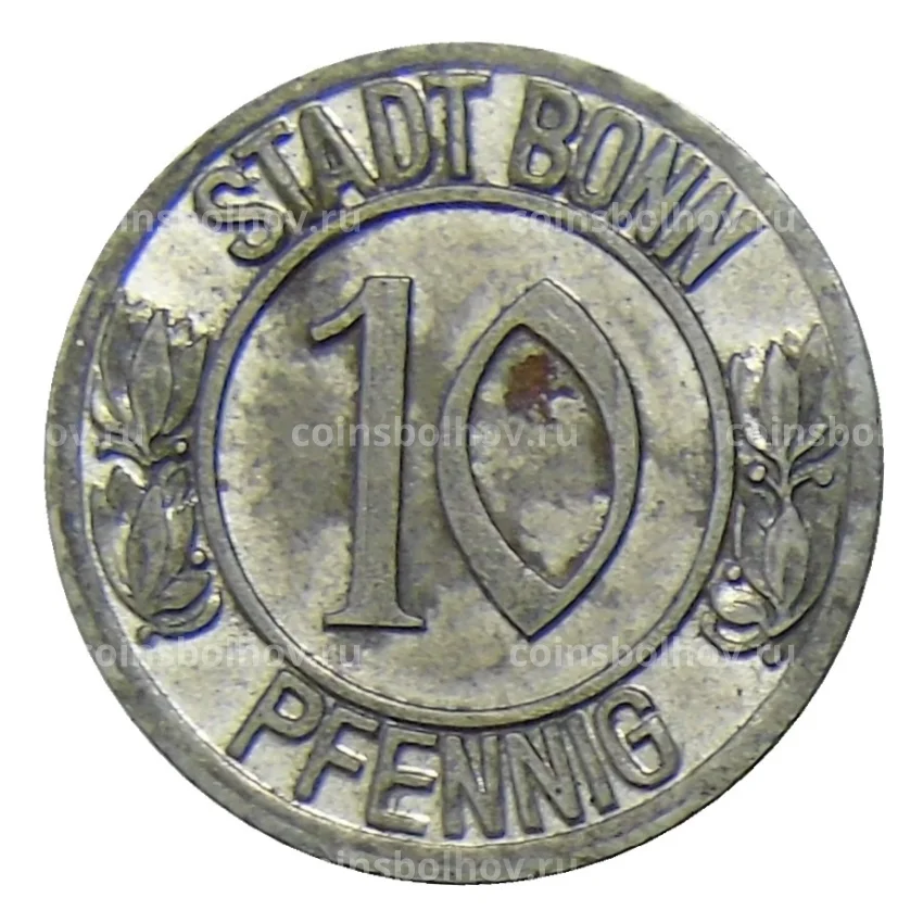 Монета 10 пфеннигов 1920 года Германия — Нотгельд Бонн