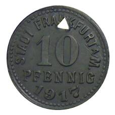 Монета 10 пфеннигов 1917 года Германия — Нотгельд Франкфурт на Майне (аверс)