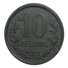 Монета 10 пфеннигов 1917 года Германия — Нотгельд Изерлон (реверс)
